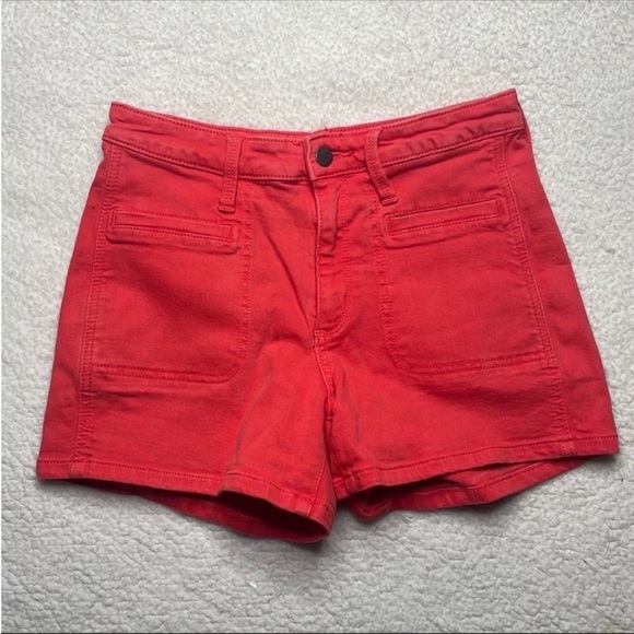 Universal thread Shorts Size 4 / 27 Stretchy Comfy Coral High Rise Midi - Picture 8 of 8